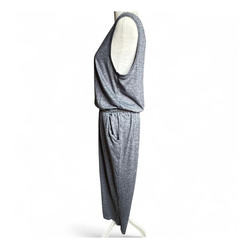 32 Degrees Cool Gray Sleeveless V-Neck Drawstring Jumpsuit M - Picture 7 of 9